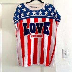 LOVE MOSCHINO Terry Americana Tunic Size Small